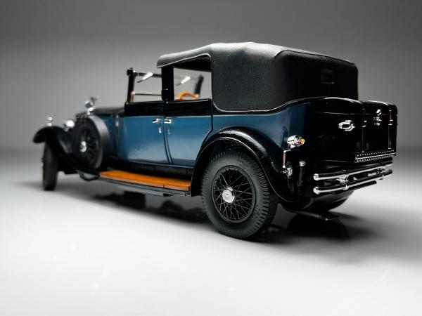 1929 Rolls Royce Phantom I Preta / Azul - Franklin Mint