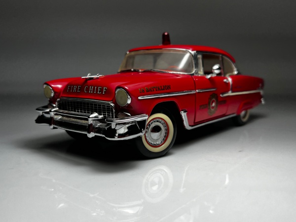 1955 Chevrolet Bel Air Vermelha Bombeiro - Franklin Min
