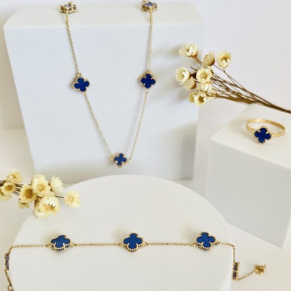 Joias . Pingente Cruz de Topázio Azul, em ouro amarelo 18k, Alt foto 2