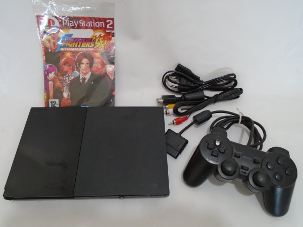 Vídeo game Playstation slim, Console, jogo The King of Fighters
