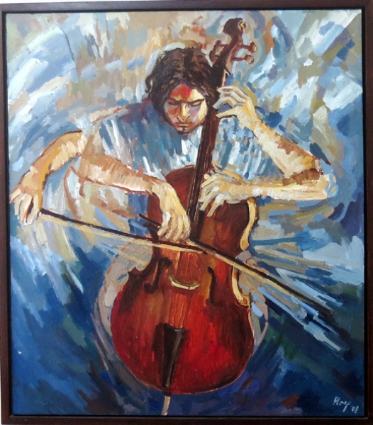 Roberto Ploeg - 1955 - Esplêndido quadro óleo sobre tela, medindo