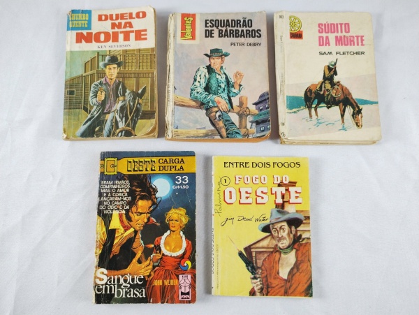 MINI LIVROS DE FAROESTE - OESTE CARGA DUPLA, SANGUE EM