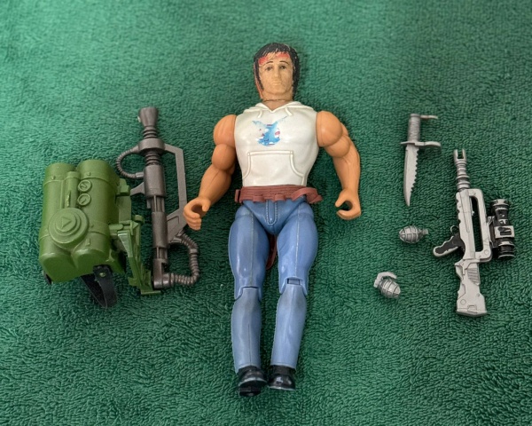 Figurine Rambo - Anabasis, édition 1985, Occasion, Matière Plastique