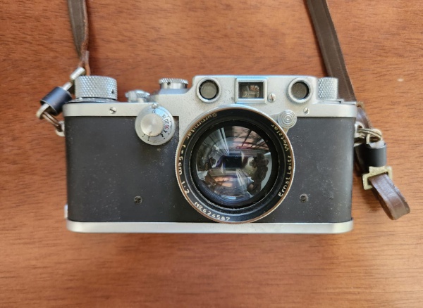 Rara e antiga câmera fotográfica Leica D.R.P. Ernst Leitz Wetzlar