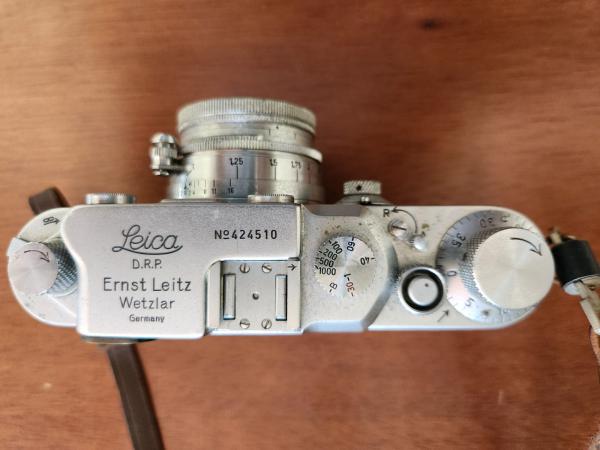 Rara e antiga câmera fotográfica Leica D.R.P. Ernst Leitz Wetzlar