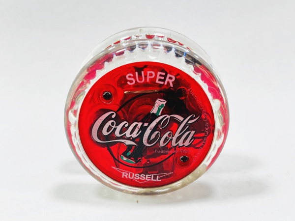 COCA COLA - YO-YO SUPER COCA COLA RUSSEL, conservado e com marcas