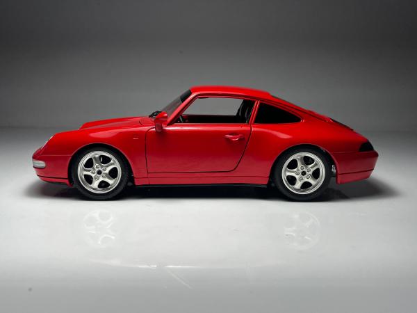 1993 Porsche 911 Carrera Vermelha - Burago Escala 1/18