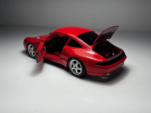1993 Porsche 911 Carrera Vermelha - Burago Escala 1/18