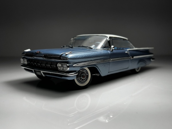 ミニカー WestCoastPrecision1959 Chevrolet Impala 1959 Chevrolet Impala Cinza / Branca - West Coast Preci
