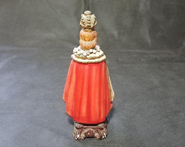 Antiga imagem de Menino Jesus de Praga em gesso estuque - Dimensão