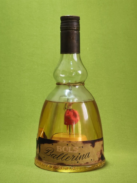 BOLS BALLERINA BOTTLE- Antiga e rara garrafa MUSICAL de coleção