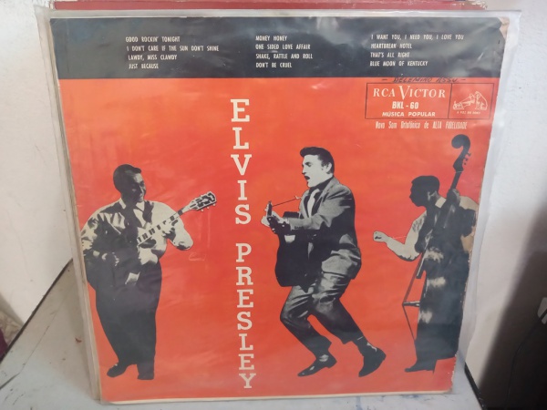 LP Elvis Presley - 1956. 1º LP do Elvis Lançado no Brasil. Capa e