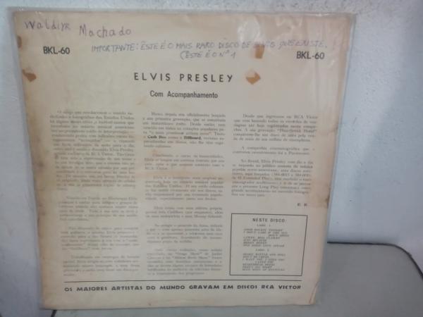 LP Elvis Presley - 1956. 1º LP do Elvis Lançado no Brasil. Capa e