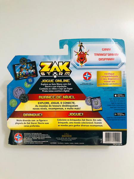 ESTRELA | BANDAI - SET PRANCHA DO ZAK COM MINIFIGURE DO ZAK STORM