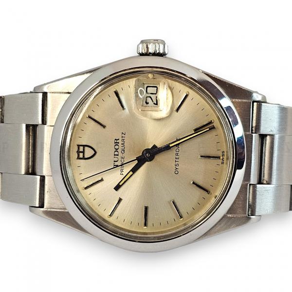 Relógio original Tudor Oysterdate 34mm, quartzo, referê