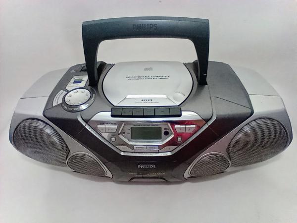 CD Rádio Cassette Recorder AZ1575 - Marca PHILIPS - Medida 51cm