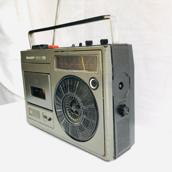 Rádio Toca Fitas Antigo, SHARP Modelo GF-1602X Dynamic Sound Mic