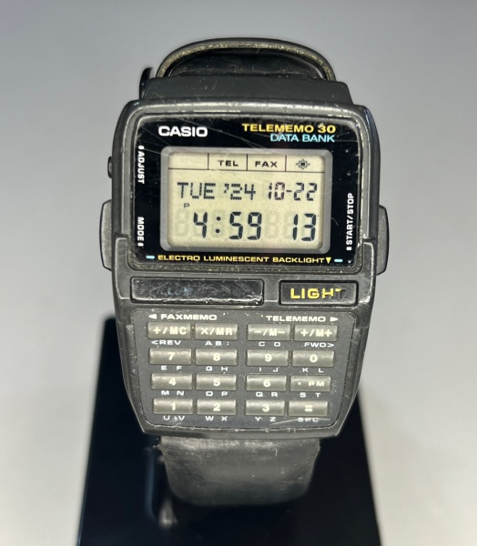 Casio Telememo 30 Data Bank Relógio de pulso Quartz com pulseira