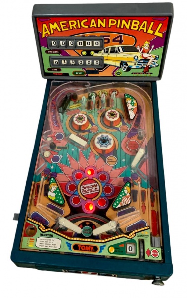 ★レトロ★AMERICAN PINBALL Antigo jogo de mesa eletrônico American Pinball da Tomy