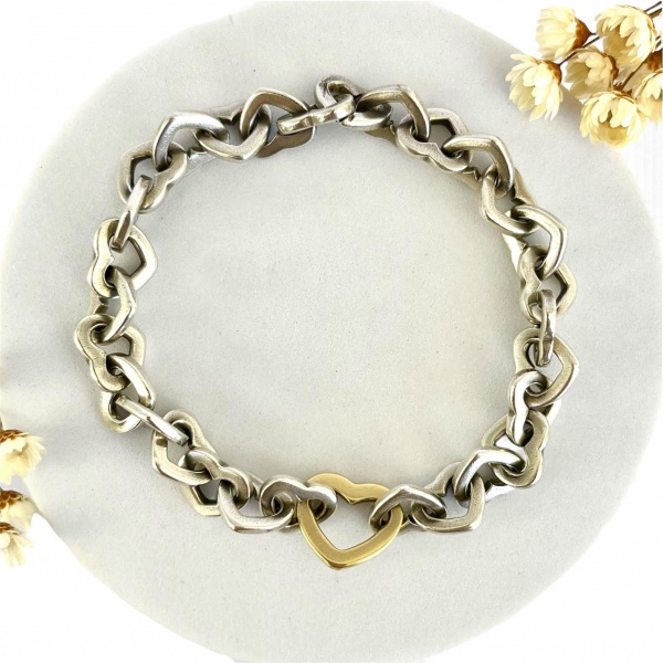 Joias . Pulseira do tipo Rivière, confeccionada em ouro amarelo foto 3