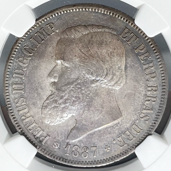 Relogios . PI066 - 2000 RÉIS 1856 - P618 - FLOR DE CUNHO, COM LIMP foto 1