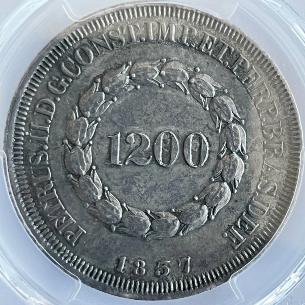 Relogios . PI066 - 2000 RÉIS 1856 - P618 - FLOR DE CUNHO, COM LIMP foto 3