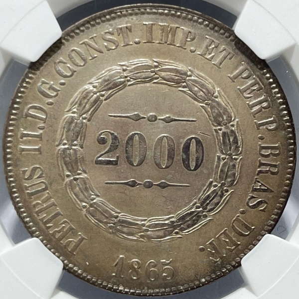 Relogios . PI066 - 2000 RÉIS 1856 - P618 - FLOR DE CUNHO, COM LIMP foto 8