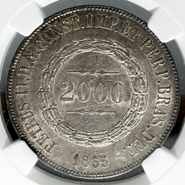 Relogios . PI080 - 1000 RÉIS 1884 - P650 - GRADUADA NGC AU55 - 290 foto 7