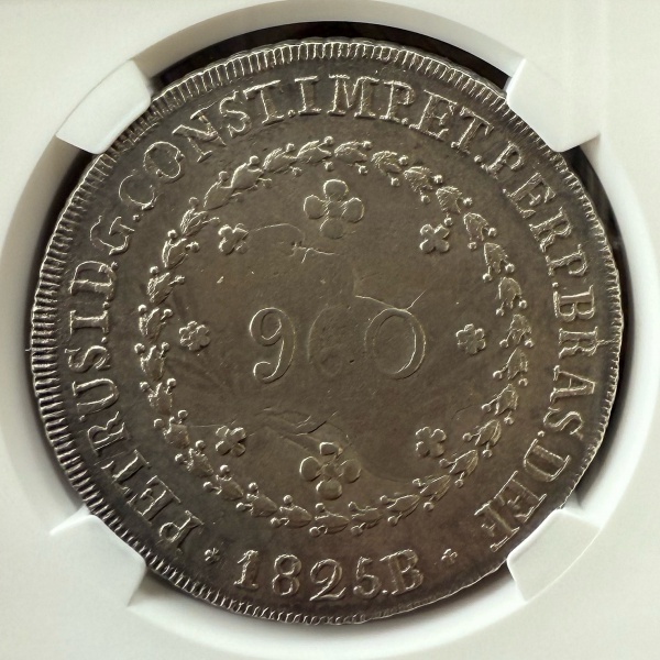 Relogios . PI247 - 500 RÉIS 1861 - P594 - GRADUADA NGC UNC DETAILS foto 7