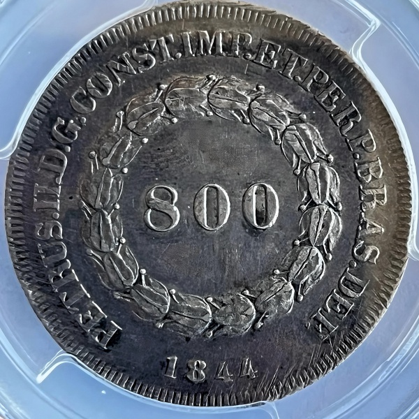 Relogios . PI247 - 500 RÉIS 1861 - P594 - GRADUADA NGC UNC DETAILS foto 8