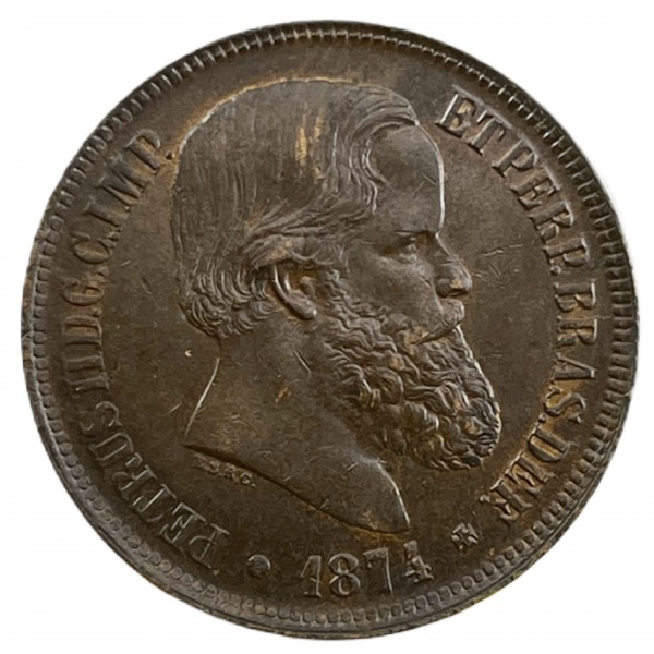 Relogios . BR041 - 40 RÉIS 1900 - FC - GRADUADA NGC MS63 RB - 2908 foto 8