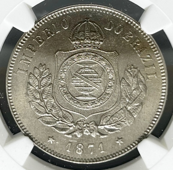 Relogios . NQ061 - 20 RÉIS 1927 - FC - GRADUADA NGC MS65 - 2907397 foto 2