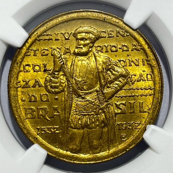 Relogios . NQ061 - 20 RÉIS 1927 - FC - GRADUADA NGC MS65 - 2907397 foto 6