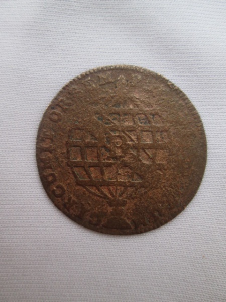moeda em cobre Brasil colonia XX 1802