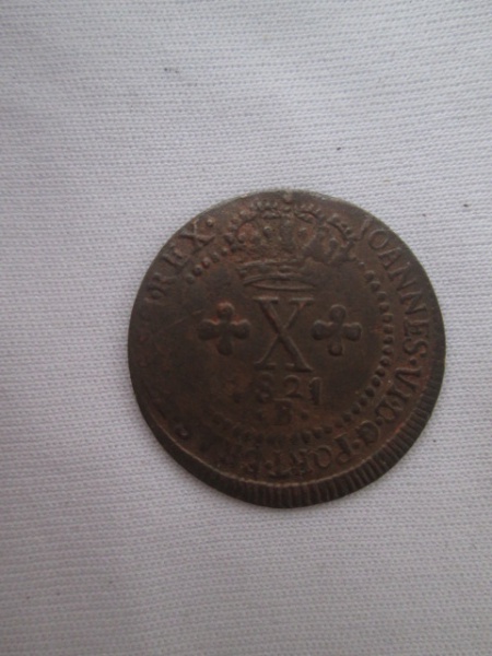 moeda em cobre Brasil colonia XX 1802