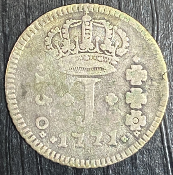 1771 Rio BRASIL PRATA 600 REIS SERIE J 1755R ZONAS CURVAS TIPO I