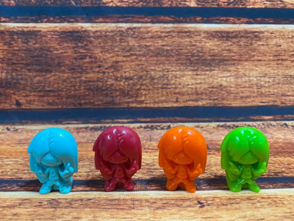 4 Gogos Coleção Crazy bones, Panini, Todos # 86, Azul Claro, Verde