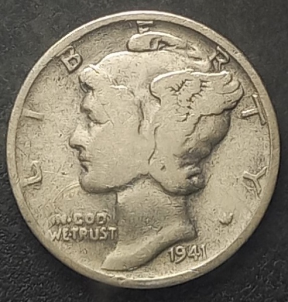 What fashion is a 1941 liberty dime worth