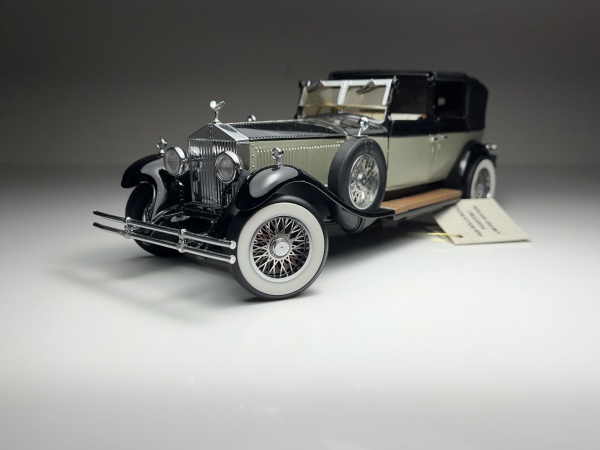 1929 ROLLS ROYCE PHANTOM I AZUL - FRANKLIN MINT Escala