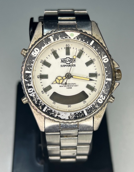 Magnum Relógio de pulso Quartz com pulseira original em aço s