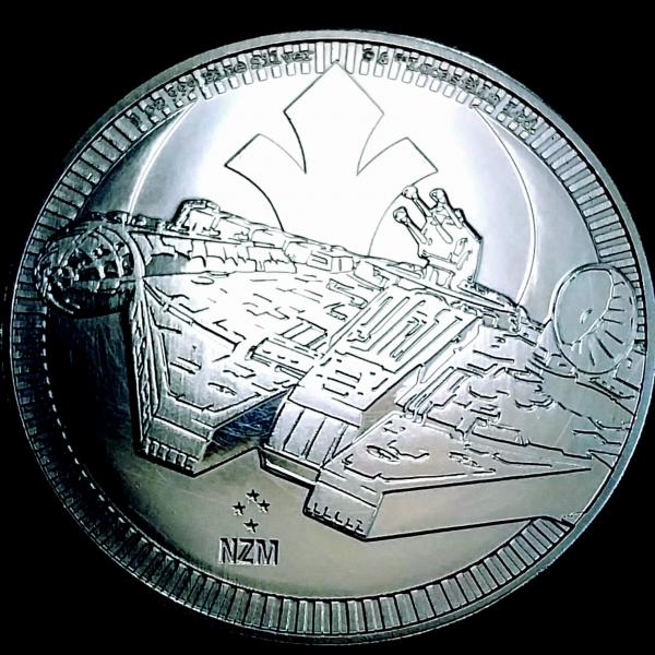 Moeda de Niue Two Dollars ano 2021 busto da Rainha Elizabeth II