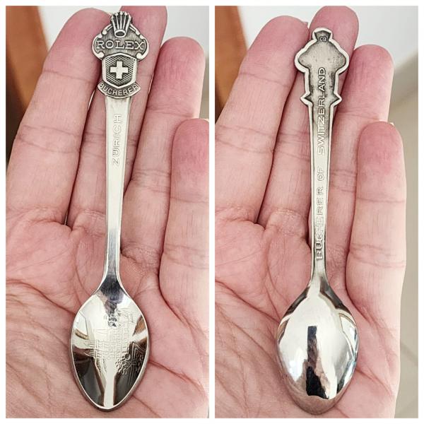 5) colher Rolex bucherer zurich11 cm / 20 gramas