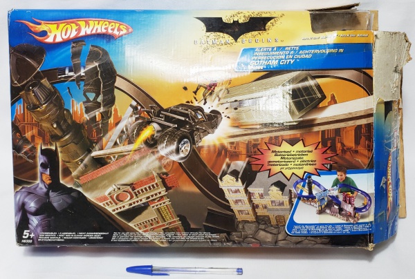 Conjunto de pistas Hot Wheels Batman Begins, não conferido, possu