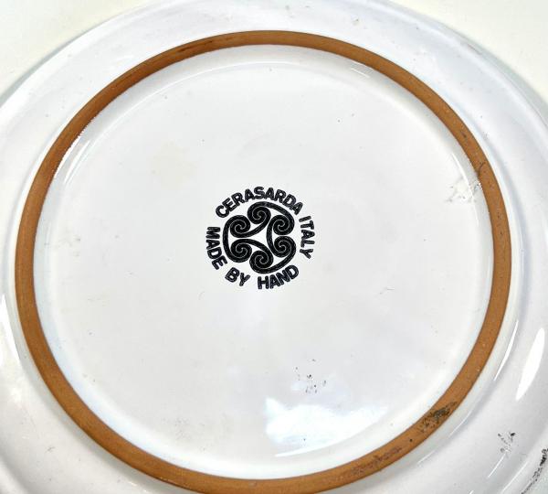 ブオンリコルド　イタリア製絵皿　1970年代　certosa di pavia Dois pratos decorativos em cerâmica italiana, assinados por Y