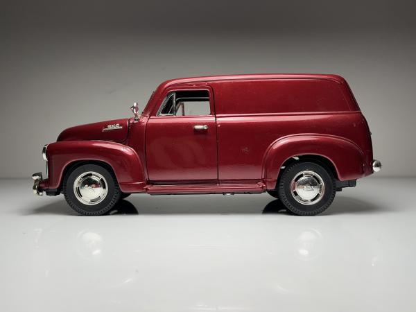 CHEVROLET PANEL TRUCK 1950 bleu métal 1/18 MIRA voiture miniature de collection
