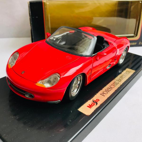 箱付き Maisto マイスト Porsche Boxster 1/18 レッド Miniatura Colecionável SPECIAL EDITION MAISTO em Escala 1:18