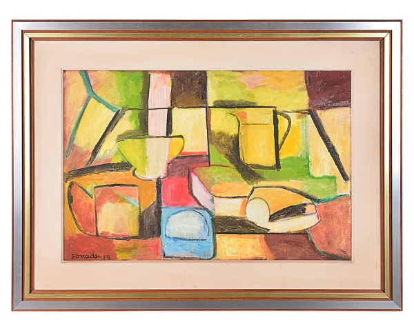 BONADEI, Aldo (SP 1906/1974) Sem título - óleo s/ tela 54 x 80 cm. ass. inf. esquerdo 1969. Moldura