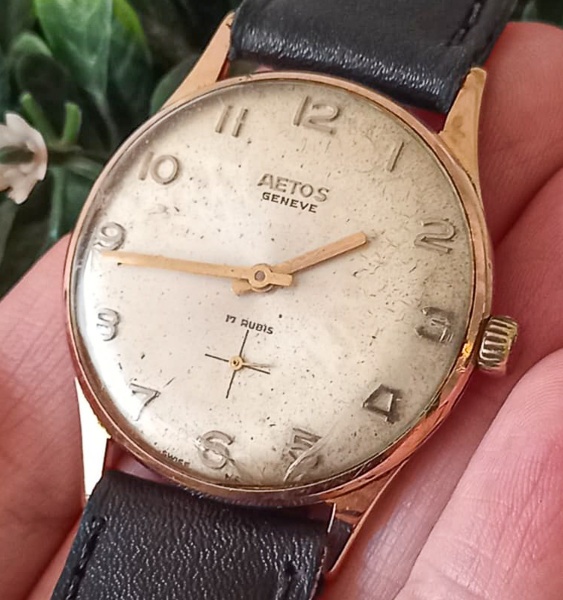 Relógio de pulso Aetos, Geneve, Swiss, 17 À corda, para r