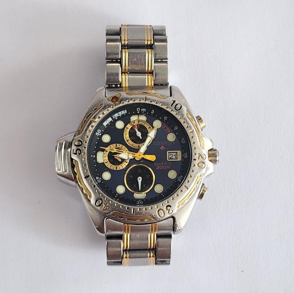 Vintage Lindo e Cobiçado Relógio Citizen Aqualand Diver