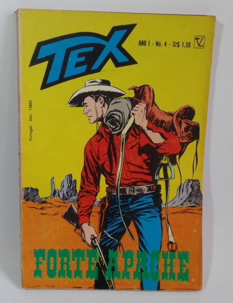 Gibi antigo- TEX nº 4 de 1971- 1ª edição- Editora Vecchi- bem conservado